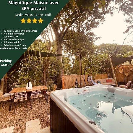 Maison Dans Les Arbres, Spa, Tennis, Parking Nîmes Exteriör bild